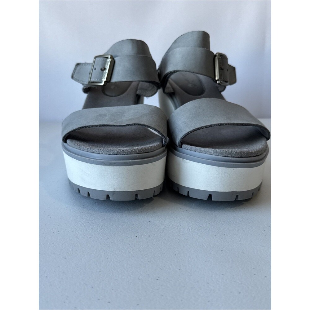 TIMBERLAND Koralyne Platform Wedge Leather Sandals Women’s US 8 EU 39 - Picture 7 of 11